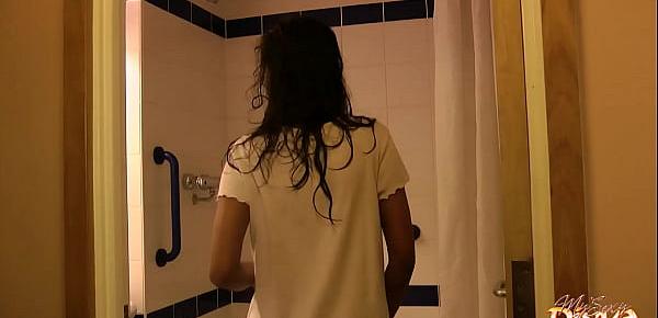 Indian Teen Divya Shaking Hot Ass In Shower